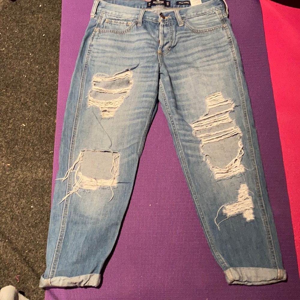 Ripped mom jeans